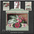 Vintage Stripes Lilacs and Roses soft colours 1230