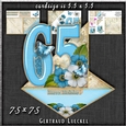 Vintage Easel 65th Birthday Card Kit 1180-65