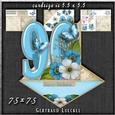 Vintage Easel 90th Birthday Card Kit 1180