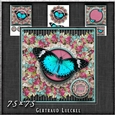 Beautiful Wreath Butterfly Card Topper 1243