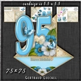 Vintage Easel 95th Birthday Card Kit 1180