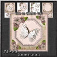 Vintage Lace Flowers Butterfly Card Kit 1248