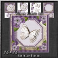 Vintage Lace Flowers Butterfly Birthday Card Kit 1249