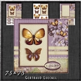 Vintage Flowers Butterflies and Lace 1253