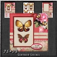 Vintage Flowers Butterflies and Lace 1254