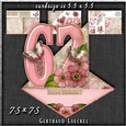 Vintage Easel 62th Birthday Card Kit 1178