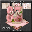 Vintage Easel 87th Birthday Card Kit 1178