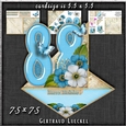 Vintage Easel 88th Birthday Card Kit 1180
