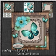 Vintage Wood Butterflies and Flowers 1263