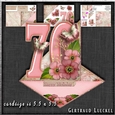 Vintage Easel 70th Birthday Card Kit 1178
