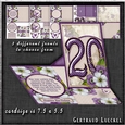  Vintage Side Easel Card 20th With Three Different Fronts 1265