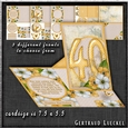 Vintage Side Easel Card 40th With Three Different Fronts 1265