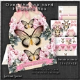 Over The Top Card and Facets Box Butterflies and Flowers 1269
