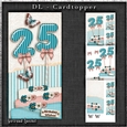 Vintage DL 25th Birthday Topper Cardkit 1294