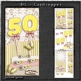 Vintage DL 50th Birthday Topper Cardkit 1294