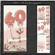 Vintage DL 60th Birthday Topper Cardkit 1294