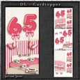 Vintage DL 65th Birthday Topper Cardkit 1294