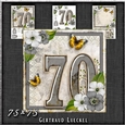 Vintage Birthday 90th Card Topper Kit 1192