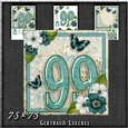 Vintage Birthday 99 Card Topper Kit 1180