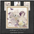 Vintage Flower Lady Creme 1301