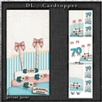 Vintage DL 70th Purple Birthday Topper Cardkit 1294