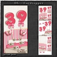 Vintage DL 39th Birthday Topper Cardkit 1294