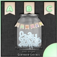 Numbers and Alpha-Banner 1344 green