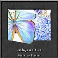 Watercolor Butterfly in Blue 1346
