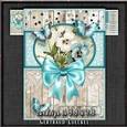 Vintage Card Topper Kit blue 1371