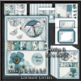 Spring is coming Card Kit with envelope and a little box 1403