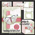 Spring is coming Card Kit with envelope and a little box 1405