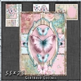 Vintage Shabby Grunge Butterfly Flower Pink Blue 1462