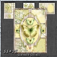 Vintage Shabby Grunge Butterfly Flower Green Yellow 1463