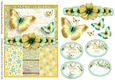 Vintage Shabby Grunge Butterfly Flower Singlesheet 1464
