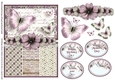Vintage Shabby Grunge Butterfly Flower Singlesheet 1464