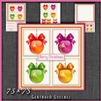 Christmas Balls Card Topper Kit 1523
