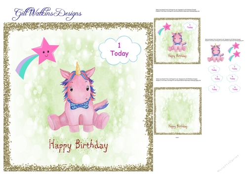 Cute Unicorn Birthday