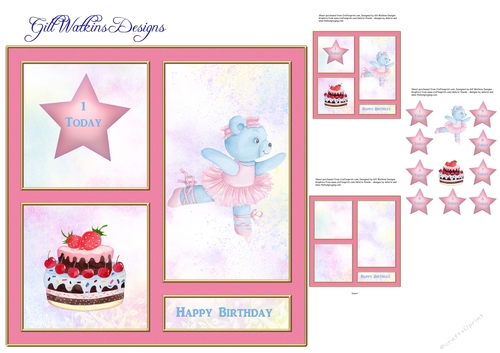 Ballet Bear Birthday Ages 2