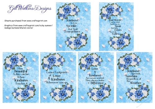A4 Set of Kindness Quotes