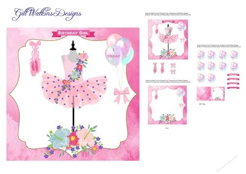 Floral Tutu Birthday Ages