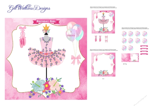 Floral Tutu Birthday Ages 2
