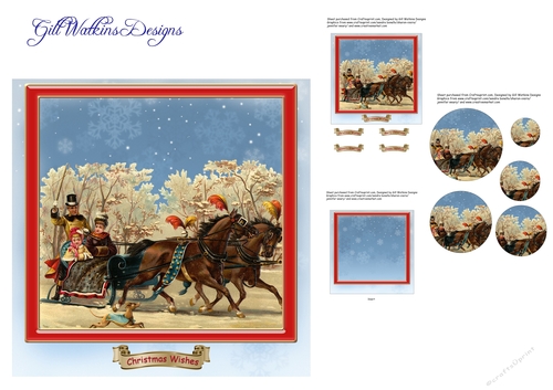Sleigh Ride Pyramage Card