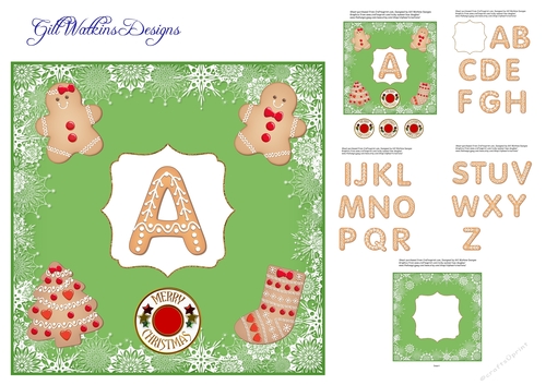 Gingerbread Alphabet Christmas