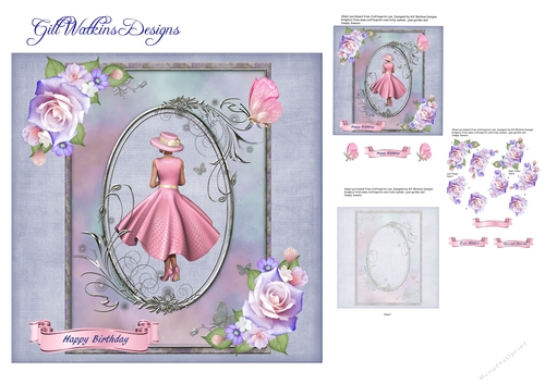 pink dress birthday