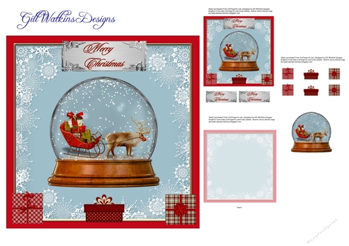 Christmas Globe Reindeer