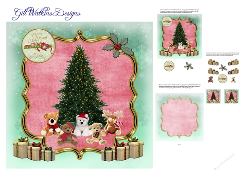 Christmas Tree and Teddies