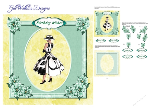Green Dahlia and Lady