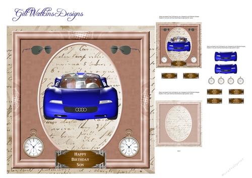 Blue audi