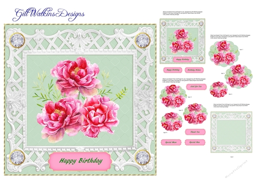 Pink Peony Pyramage 2
