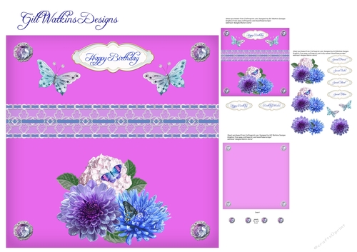 Flowers and Lace Pink